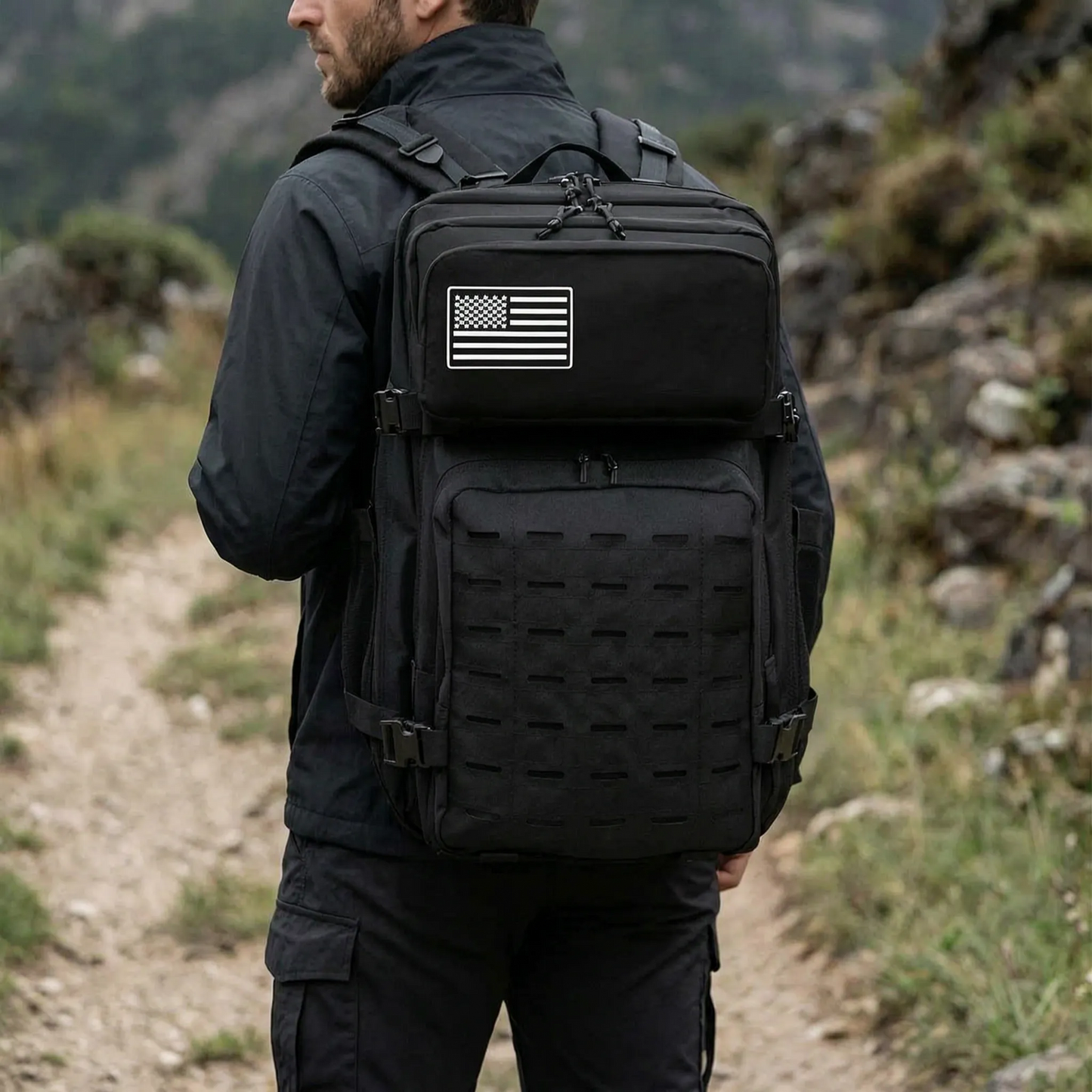 Large-Capacity Tactical Molle Rucksack -  Gridpak