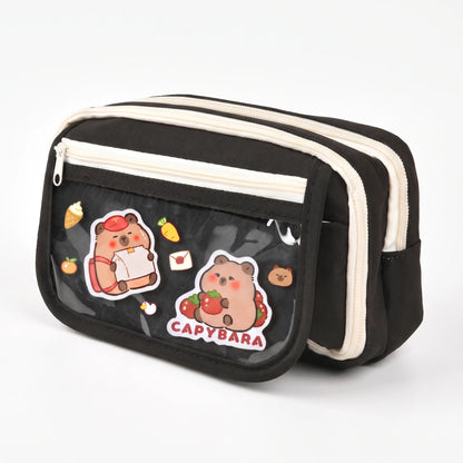 Large Capacity Multi-Compartment Stationery Pouch - Pouchio