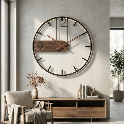 Large Modern Wall Clock - ChronoLuxe