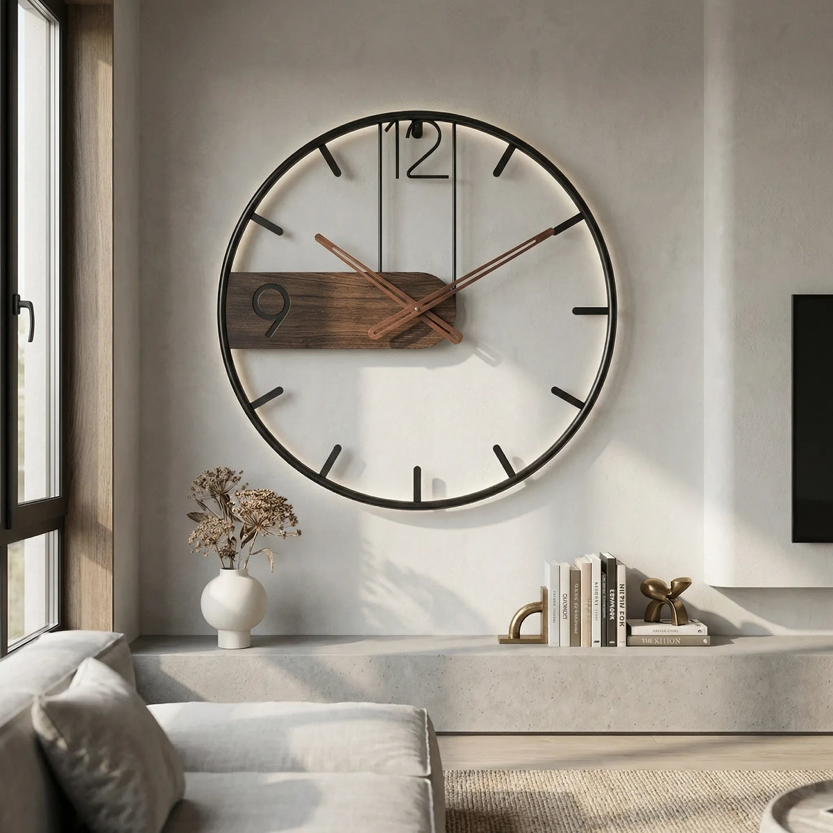 Large Modern Wall Clock - ChronoLuxe