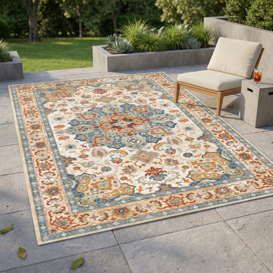 Large Patterned Outdoor Rug - Bohemara
