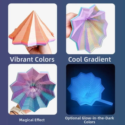 Layered Geometric Fidget - Twirluxe