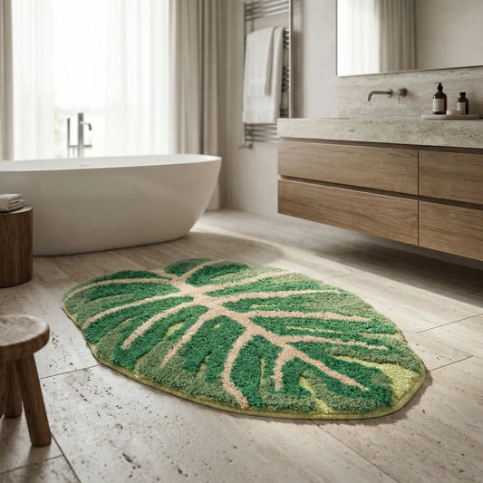 Leaf Shaped Decorative Rug - Verdelleaf