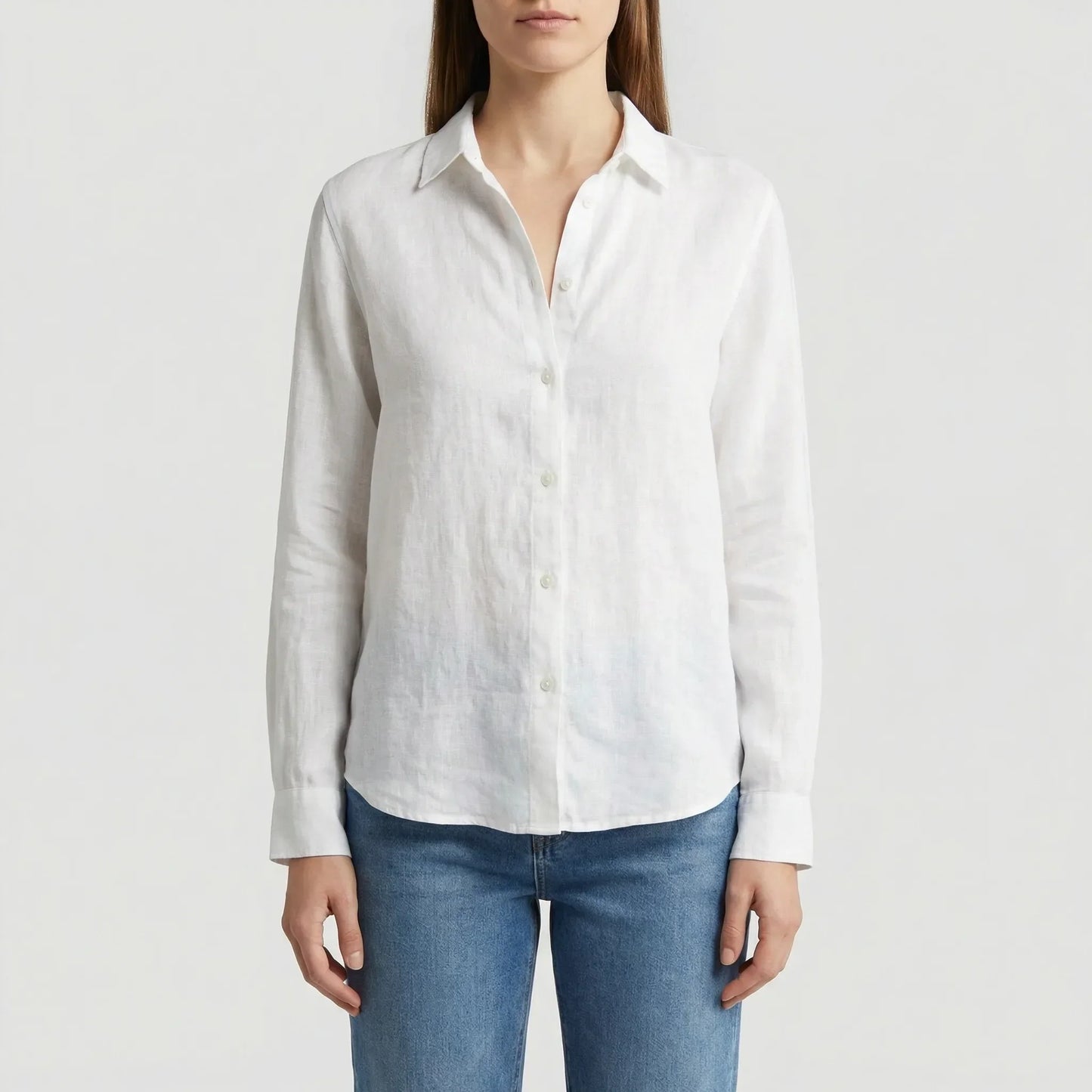 Leichte Damenbluse Mit V-Ausschnitt - Rosemary