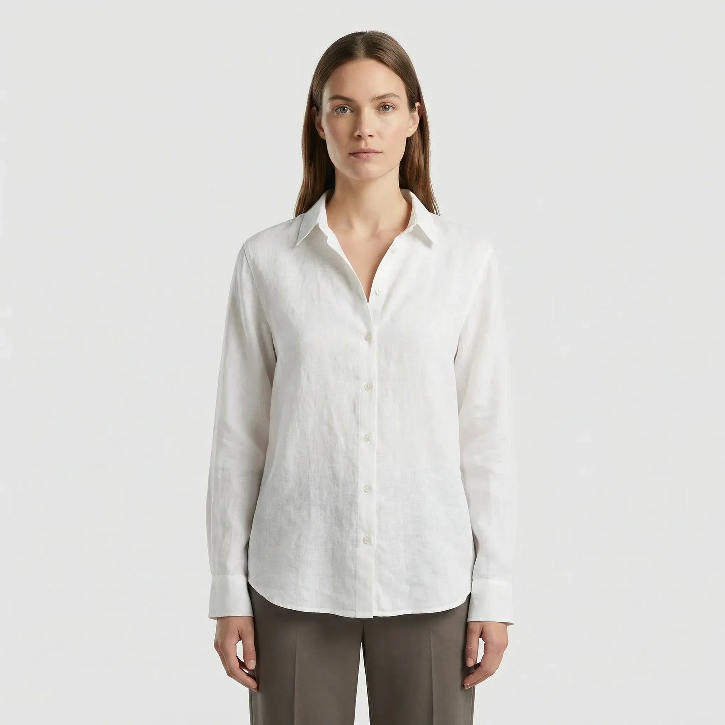 Leichte Damenbluse Mit V-Ausschnitt - Rosemary