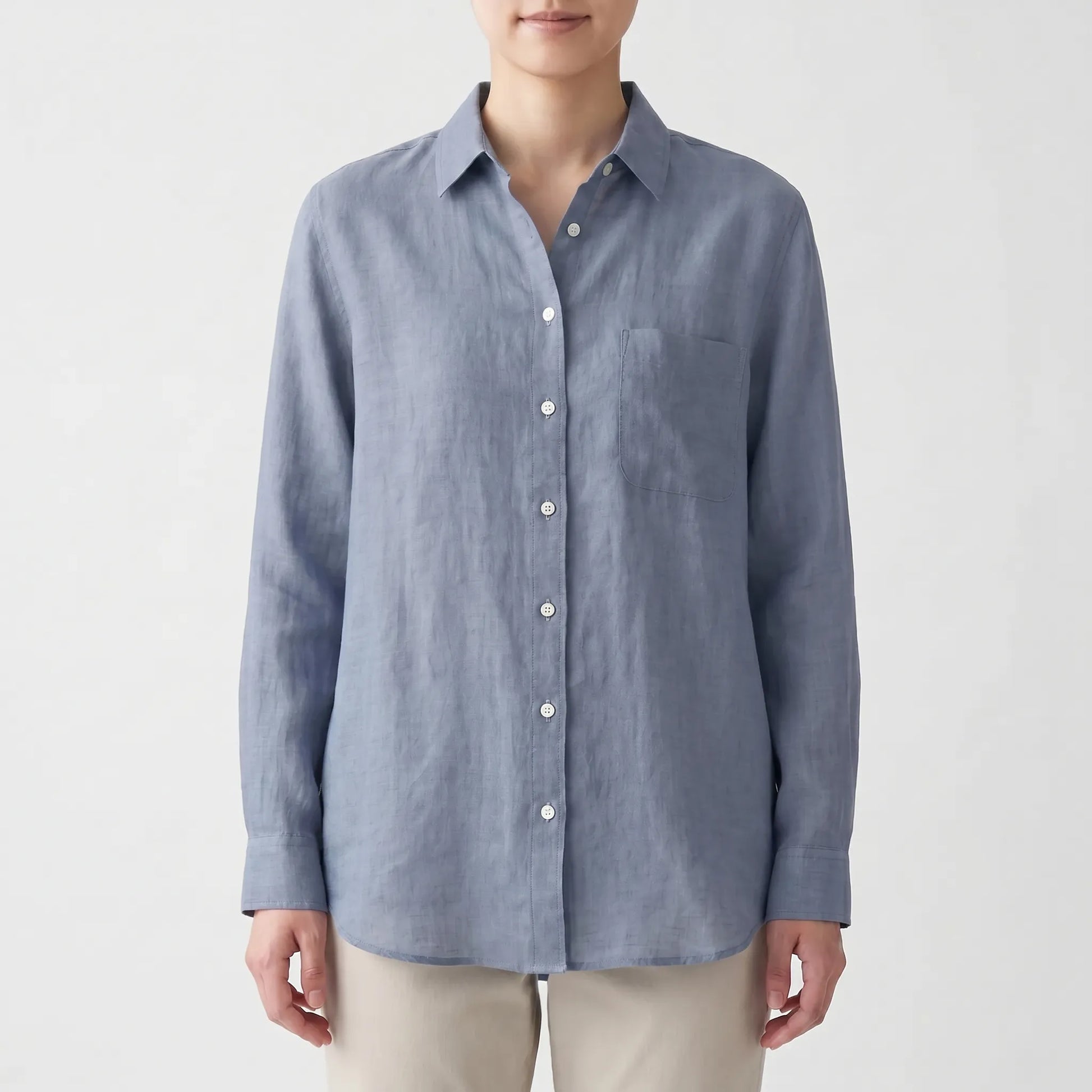 Lightweight Button-Up Shirt -  Alison