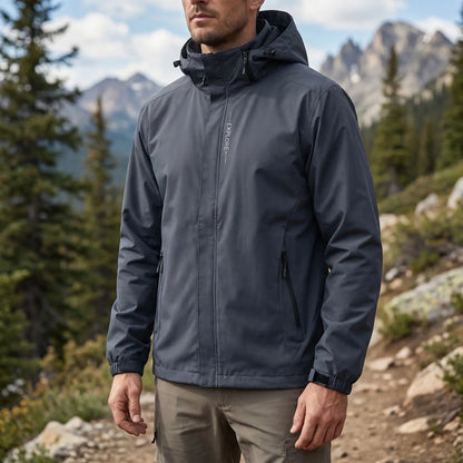 Lightweight Hooded Outdoor Rain Jacket -  Torrex