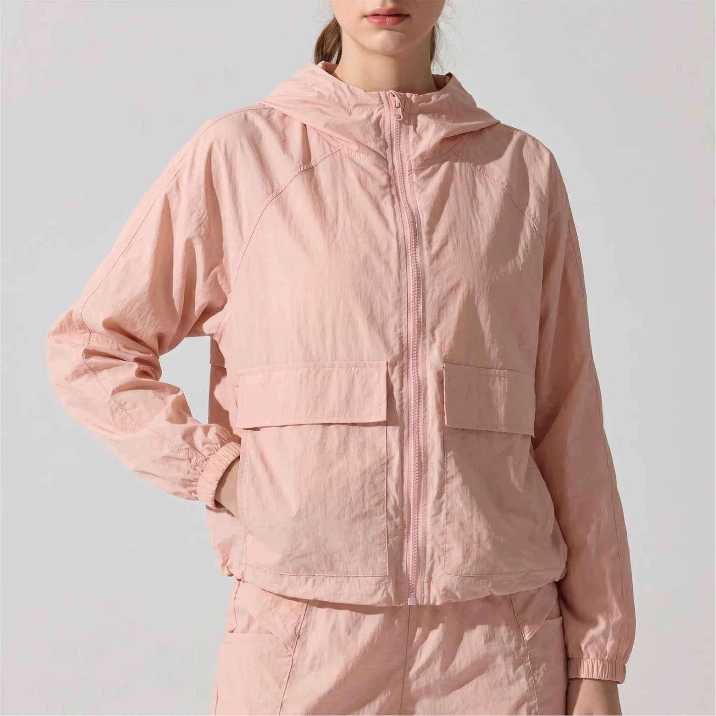 Lightweight Hooded Sports Jacket -  Sonia