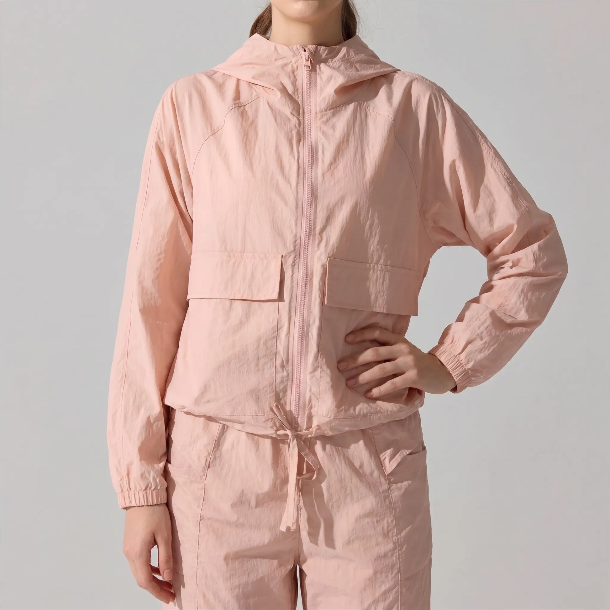 Lightweight Hooded Sports Jacket -  Sonia