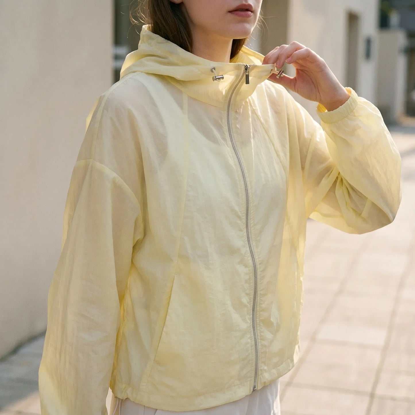 Lightweight Hooded Windbreaker -  Kathryn