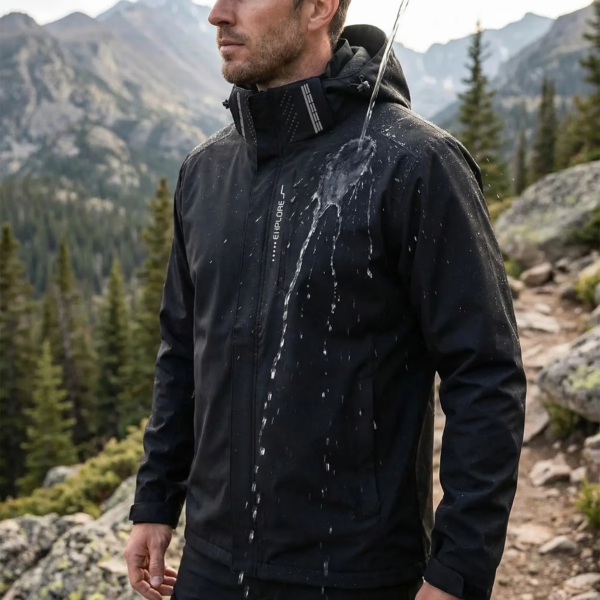 Lightweight Hooded Windbreaker For Men -  Trailcove
