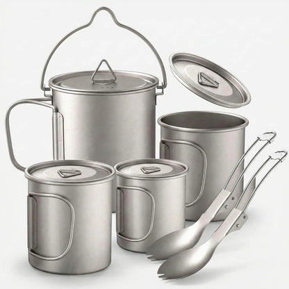 Lightweight Titanium Camp Cookware Set -  Trekvess