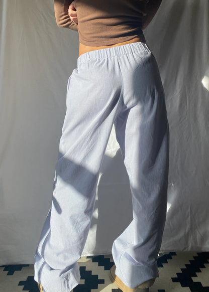 Ladies' lounge trousers with a stripe pattern – Elvira