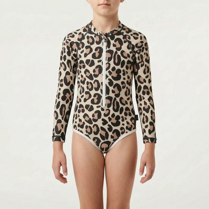 Long-Sleeved Children's Swimsuit - Pebblekin