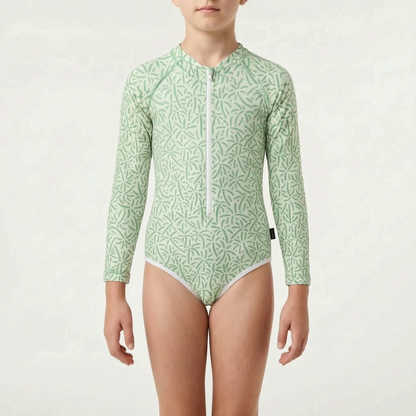 Long-Sleeved Children's Swimsuit - Pebblekin