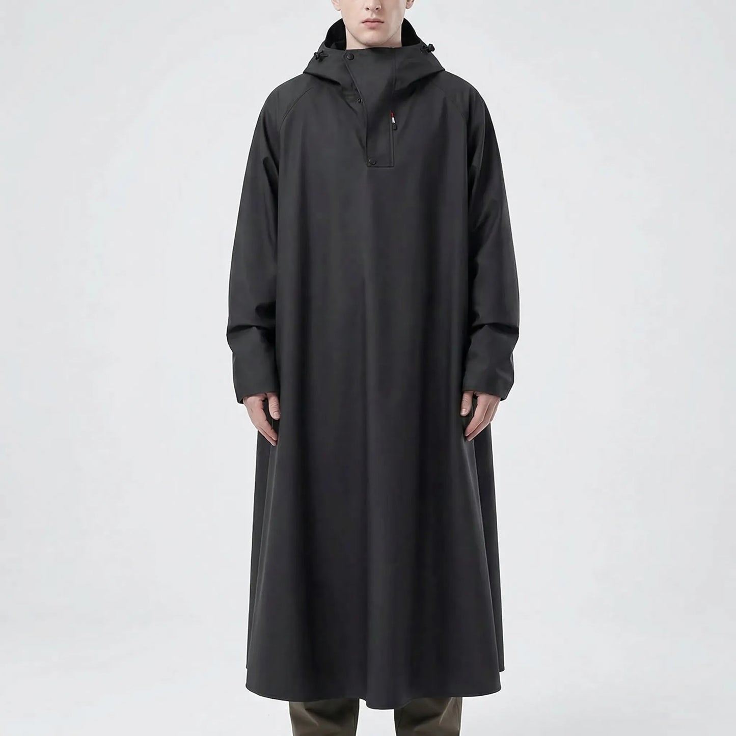 Long Hooded Riding Rain Jacket -  Drizlecape