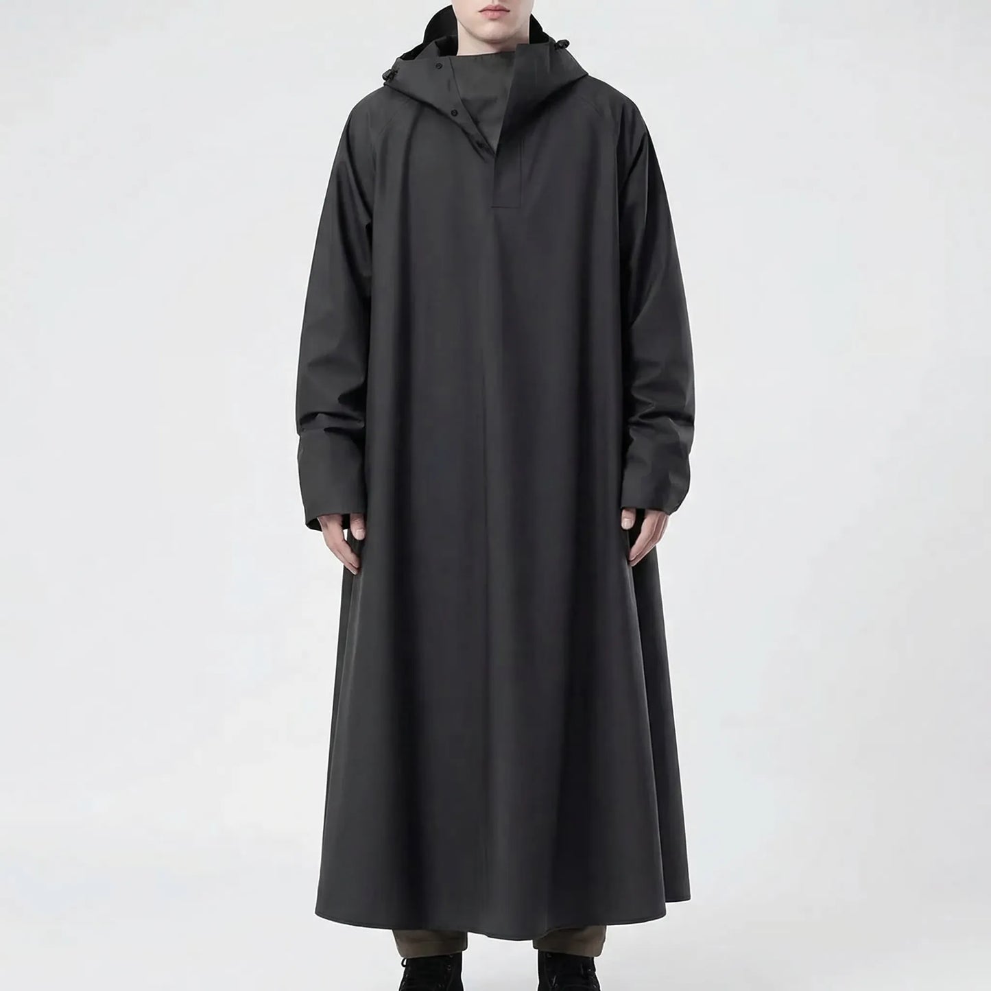 Long Hooded Riding Rain Jacket -  Drizlecape