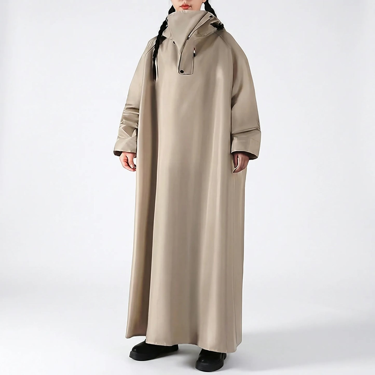 Long Hooded Riding Rain Jacket -  Drizlecape