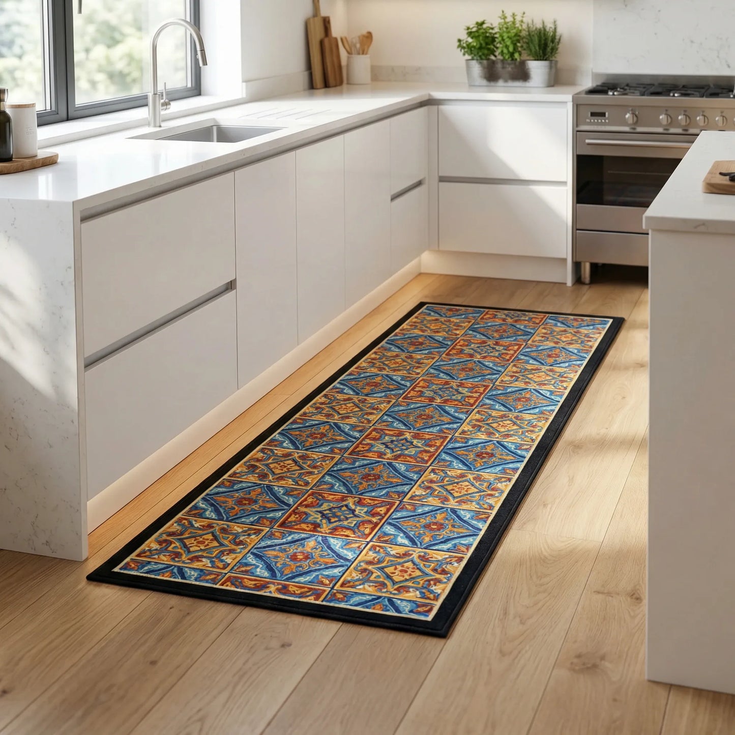 Long Runner Kitchen Rug - Tilefloora