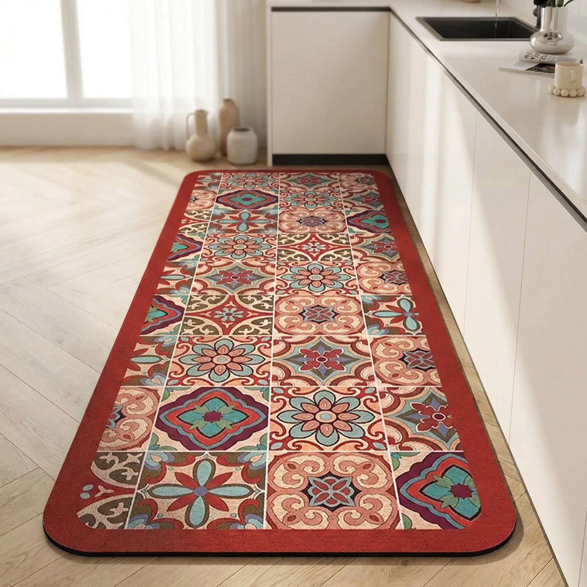 Long Runner Kitchen Rug - Tilefloora
