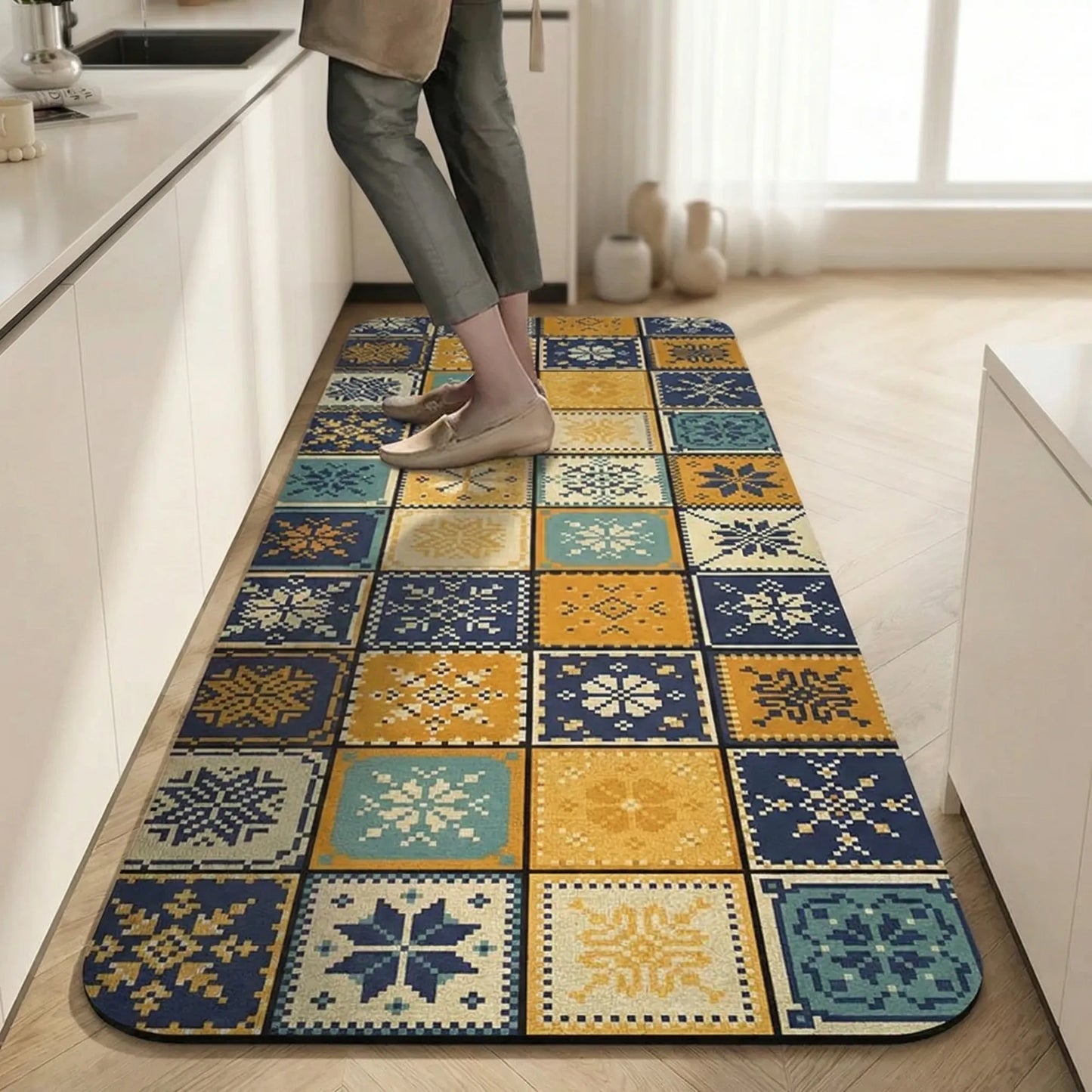 Long Runner Kitchen Rug - Tilefloora