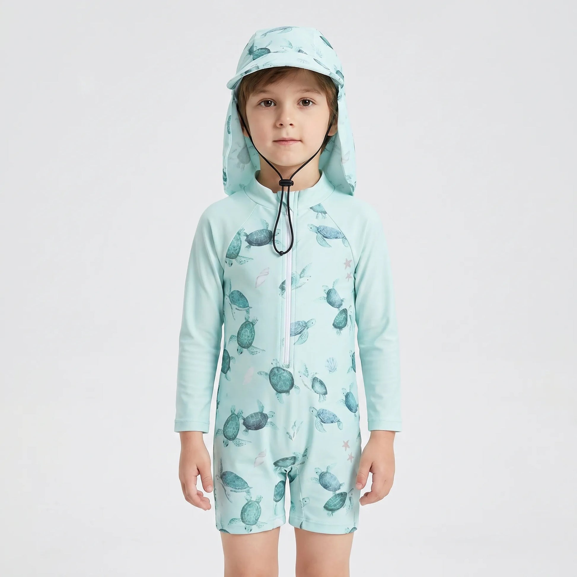 Long Sleeve Toddler Swimsuit Set - Shellkin