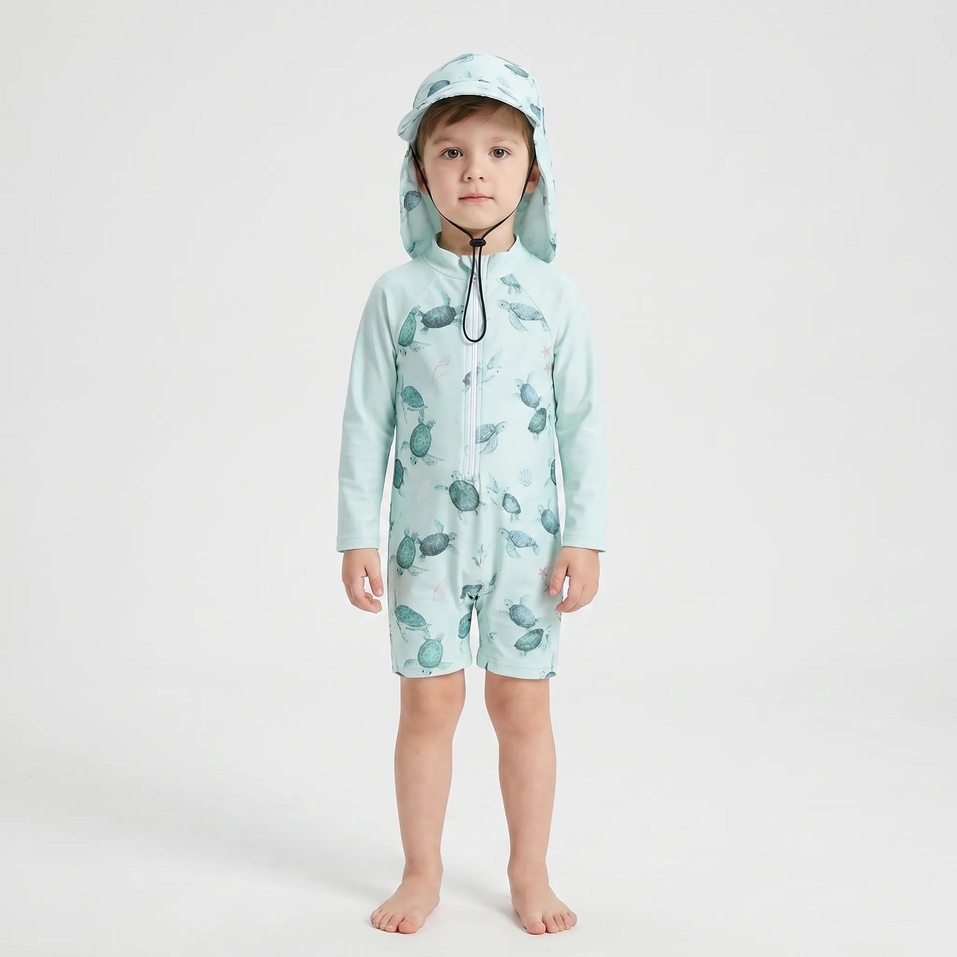 Long Sleeve Toddler Swimsuit Set - Shellkin
