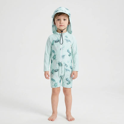 Long Sleeve Toddler Swimsuit Set - Shellkin