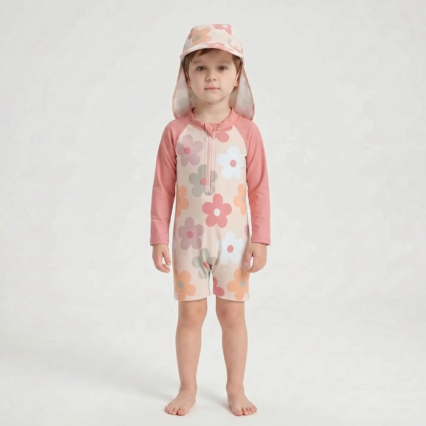 Long Sleeve Toddler Swimsuit Set - Shellkin