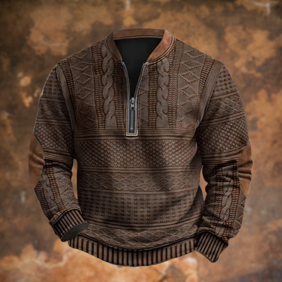 Men's Quarter-Zip Jumper - Alonzo