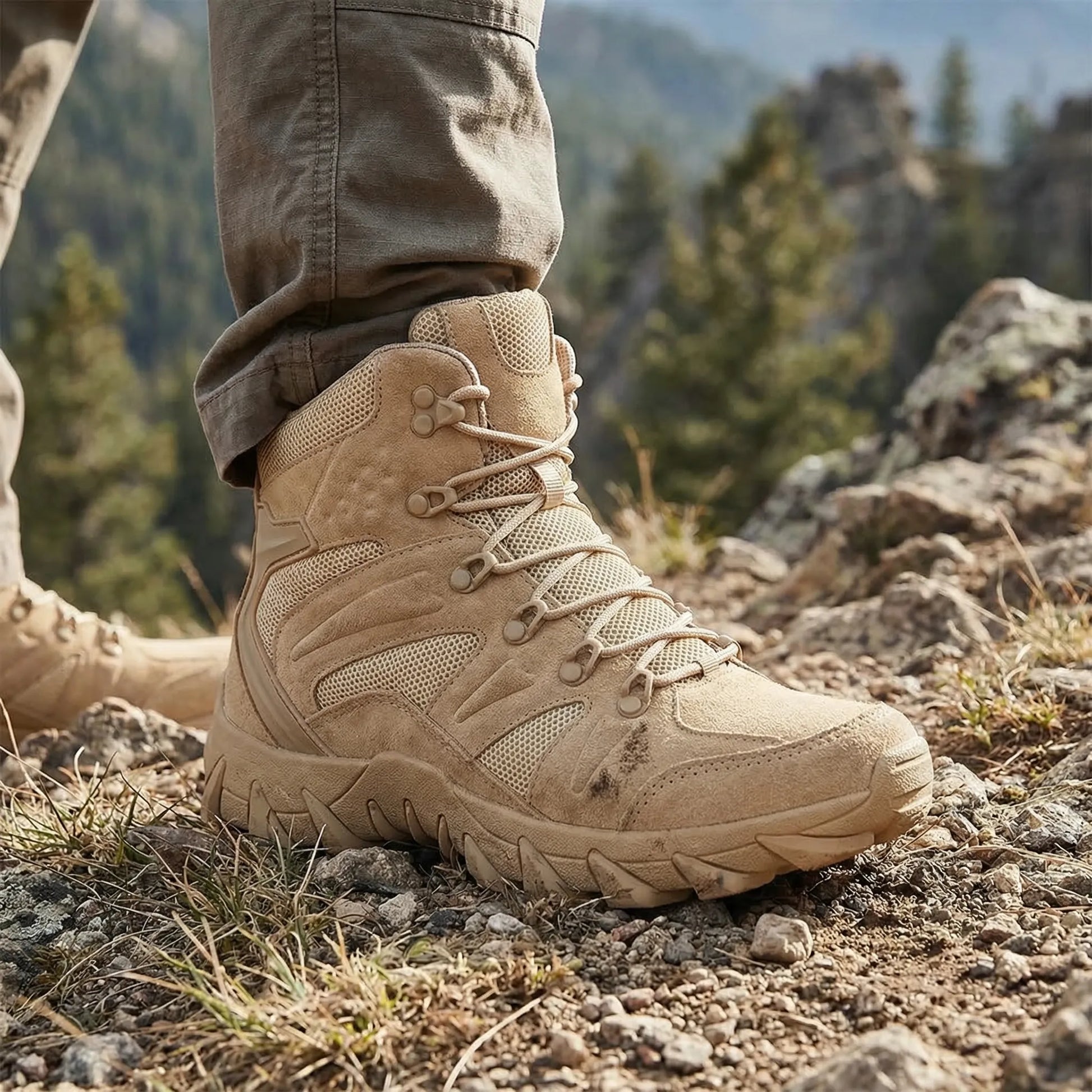 Mid-Cut Tactical Lace-Up Boot -  Strideon