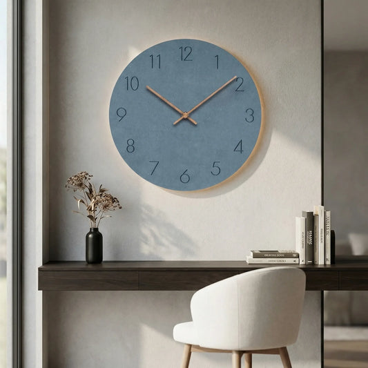 Minimalist Round Wall Clock - Nordellia
