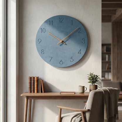 Minimalist Round Wall Clock - Nordellia