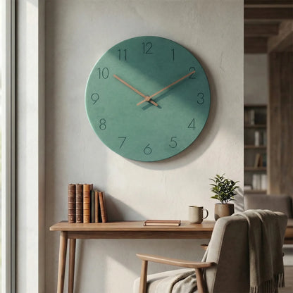 Minimalist Round Wall Clock - Nordellia