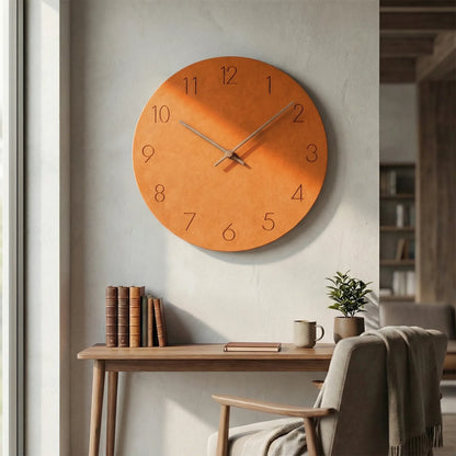 Minimalist Round Wall Clock - Nordellia