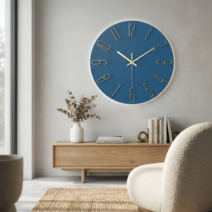 Modern Round Wall Clock - LuminoraClock