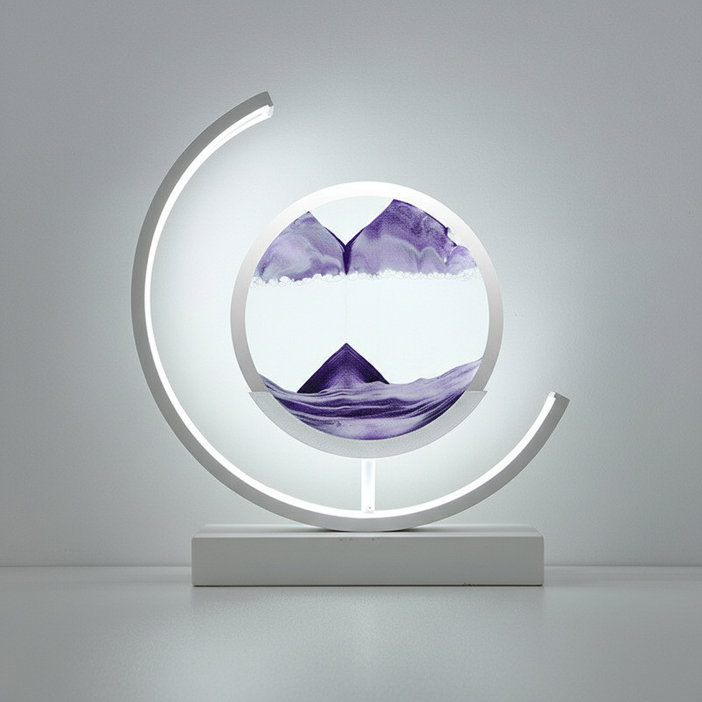 Moderne 3D Sandschalen Tischlampe - Aequora