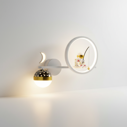Moderne Kinderwandleuchte -  MoonPlay