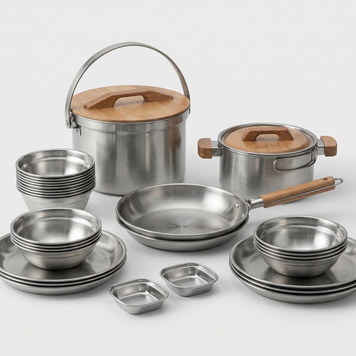 Multi-Piece Outdoor Camping Cookware Set -  Campori