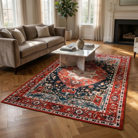 Oriental Patterned Area Rug - Heritara