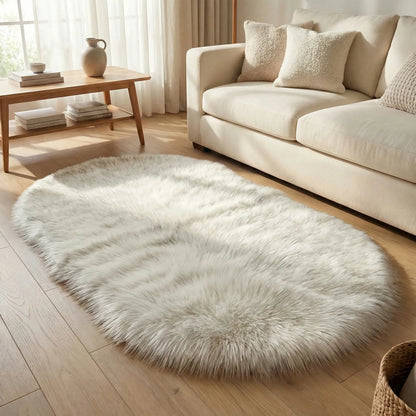 Oval Plush Area Rug - Veluryn