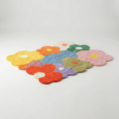 Playful Floral Area Rug - MeadowBloom