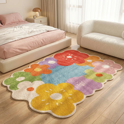 Playful Floral Area Rug - MeadowBloom