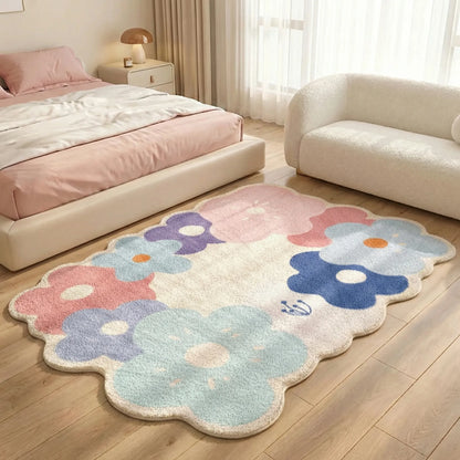 Playful Floral Area Rug - MeadowBloom