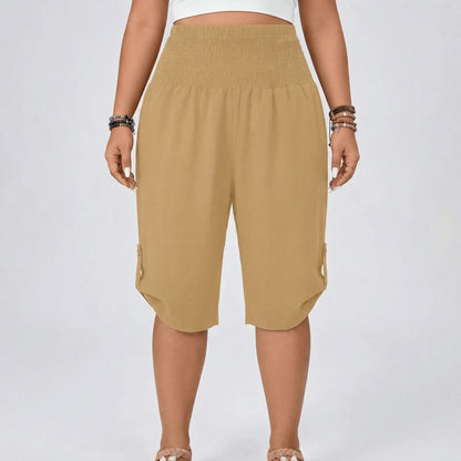 Plus Size Cropped Straight Leg Pants - Gladys