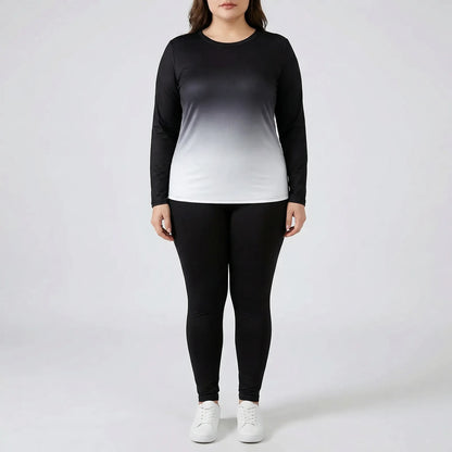 Plus Size Long Sleeve Lounge Suit - Lindsay