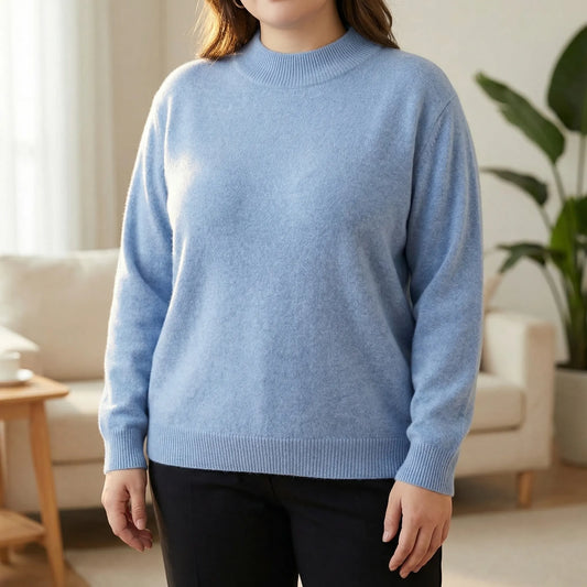 Plus Size Long Sleeve Sweater - Delia
