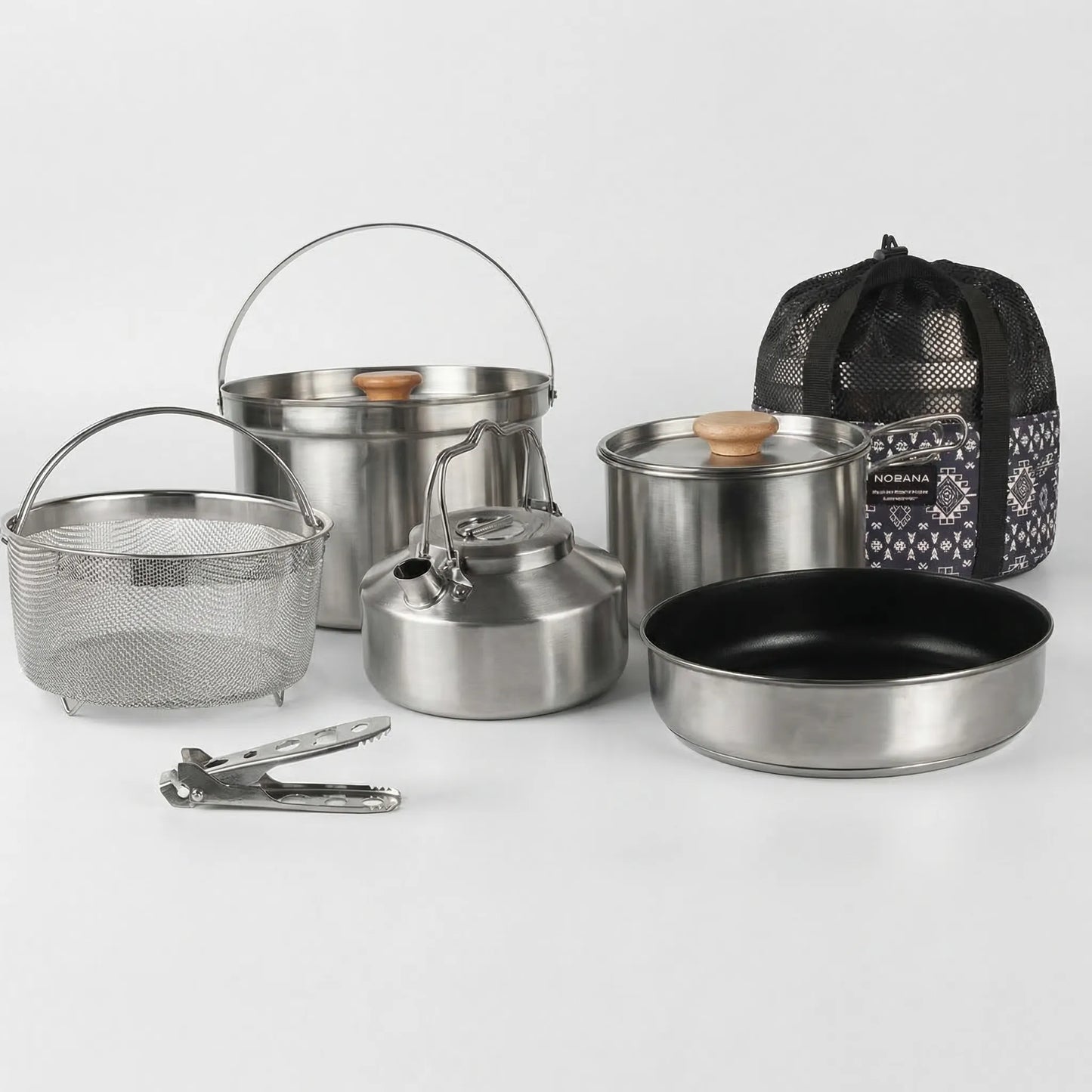 Portable Multi-Piece Outdoor Cookware Set -  Outvenco