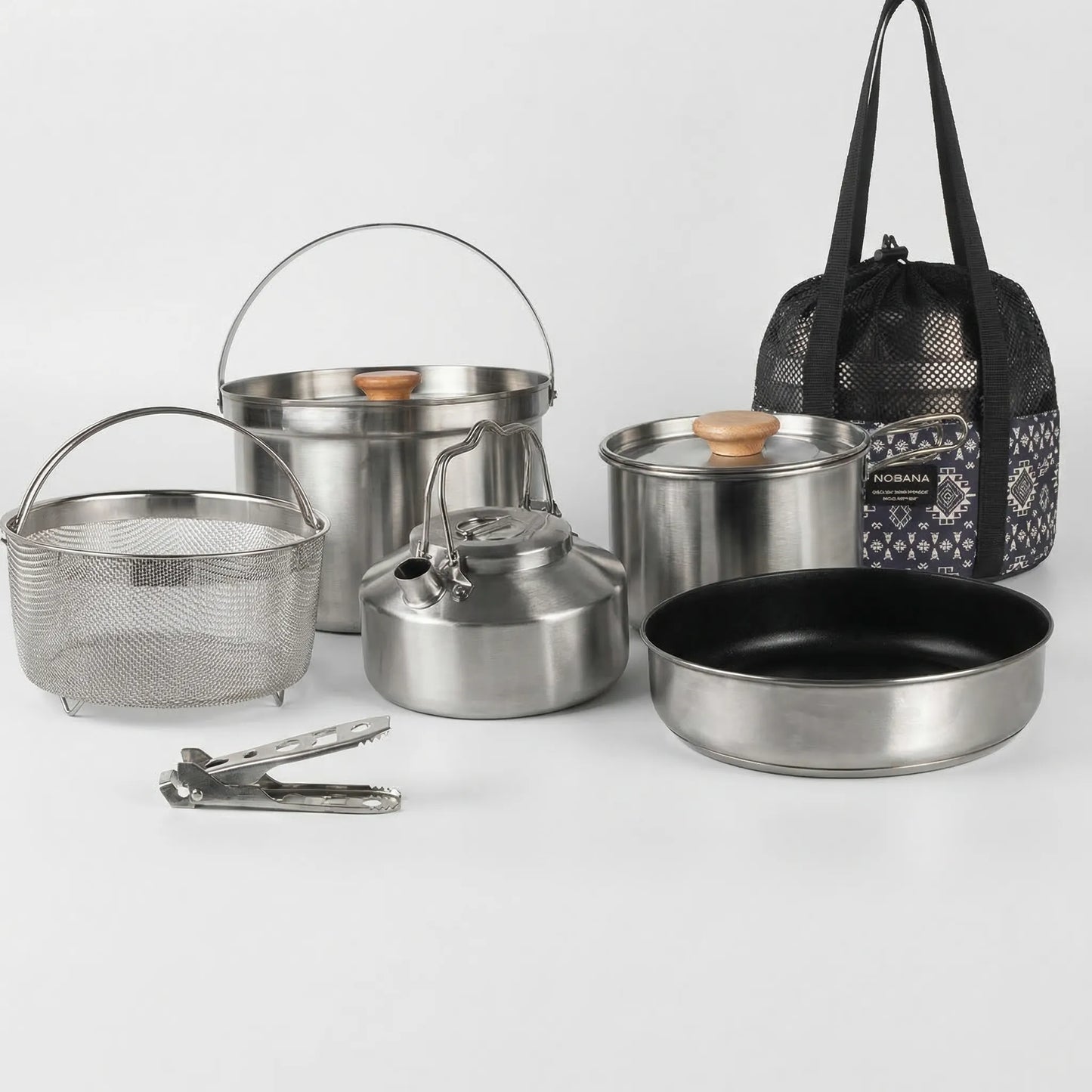 Portable Multi-Piece Outdoor Cookware Set -  Outvenco