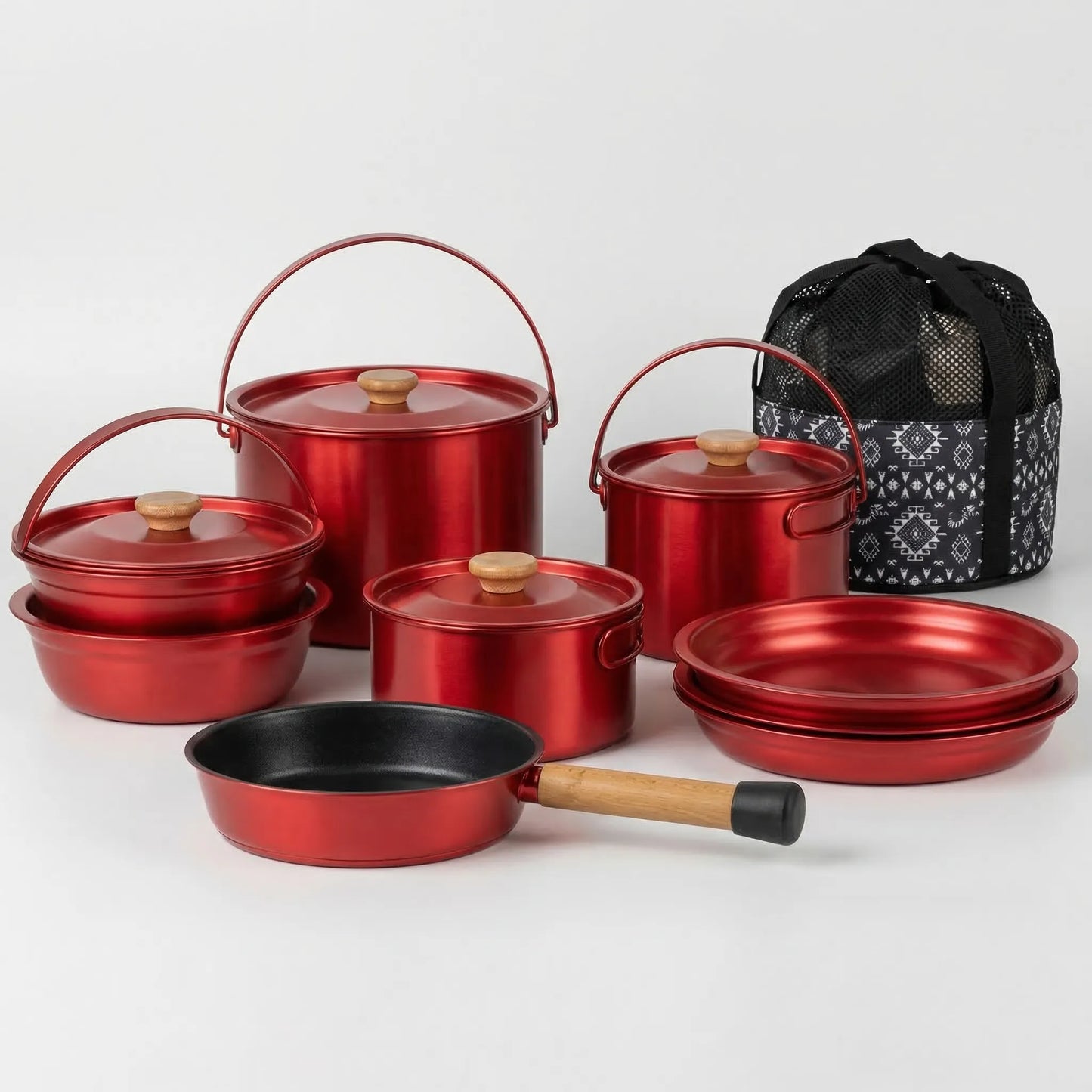 Portable Multi-Piece Outdoor Cookware Set -  Outvenco
